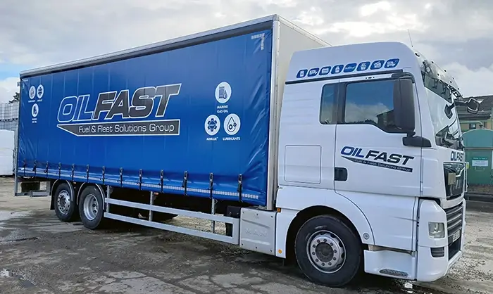 Two Oilfast branded tankers
