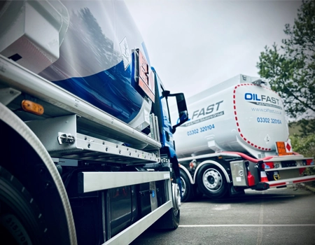 Two Oilfast branded tankers